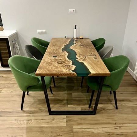 Стол кухонный из эпоксидной смолы А-29